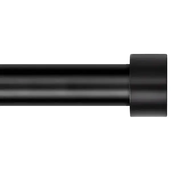 Heavy Duty Curtain Rods for Windows, Drapery Rods with Adjustable Curtain Rods, Outdoor Modern Curtain Rod with Simple End Ca...