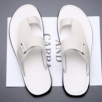 Men'S Casual Slide Sandals - Lightweight, Breathable Faux with Adjustable Strap, Solid Color Design for Everyday Wear, Spring...