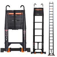 20.3FT Telescoping Ladder with 2 Detachable Hooks DIY Aluminum Extension Ladders for Home Indoor Outdoor, Portable Heavy Duty...
