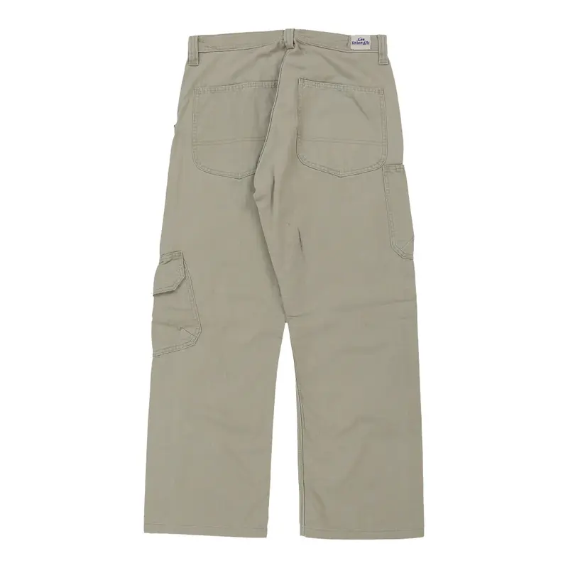 Lee Cargo Trousers - 32W 28L Khaki Cotton