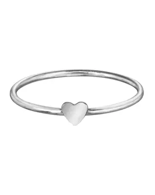 Heart Ring | Metal Color: Silver | Size: 5