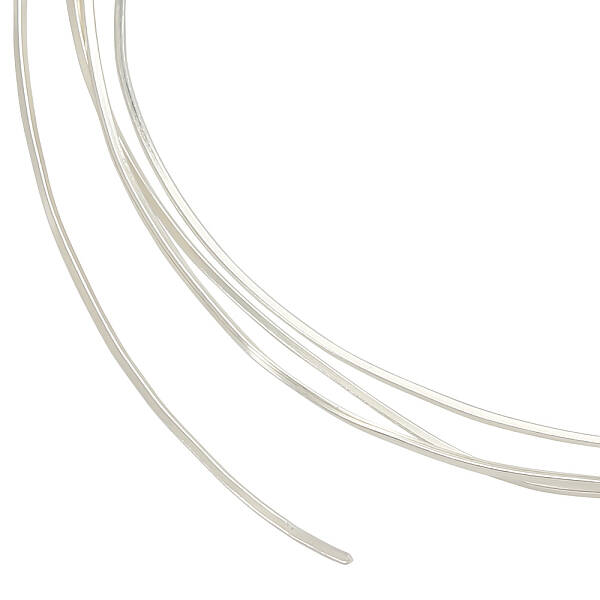 1Pc Flat 925 Sterling Silver Wires