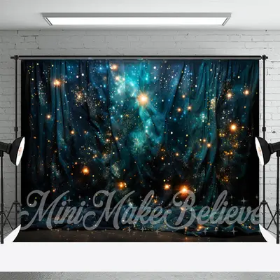 Enchanted Glowing Curtain Painted Fine Art Backdrop - Aperturee