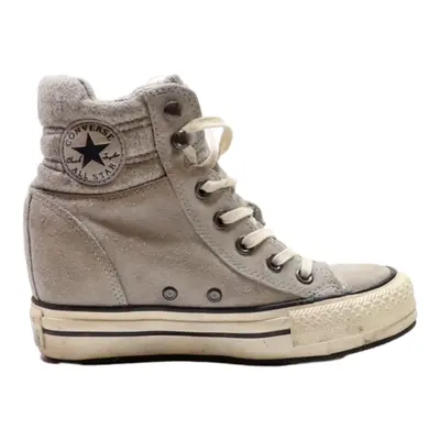 CONVERSE High Top Trainers Grey Synthetic Womens UK 3