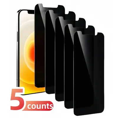 Tempered Glass Privacy Screen Protector, Anti-spy Screen Protector Compatible with iPhone 11 12 13 14 15 Pro Max 15 14 Plus...