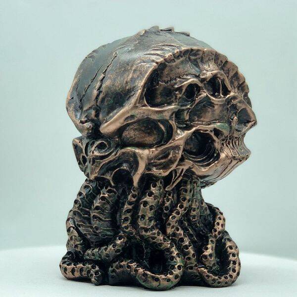Resin Skull Octopus Figurines Ornaments