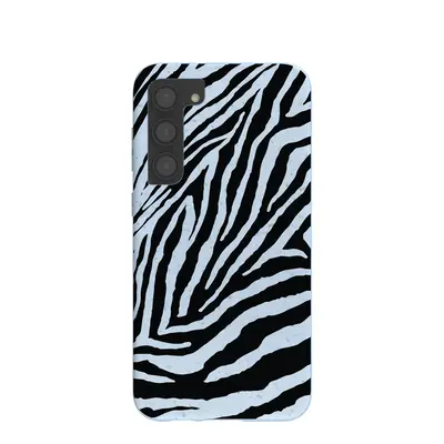 Powder Blue Zebra Samsung Galaxy S23+(Plus) Case