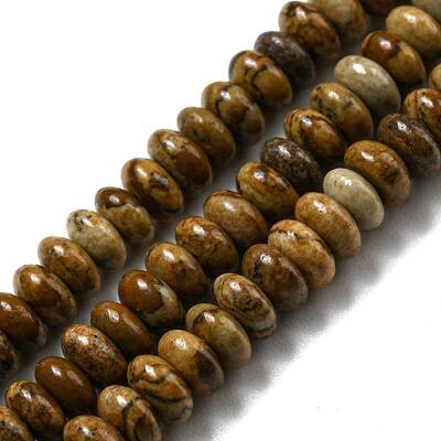Natural Picture Jasper Beads Strands