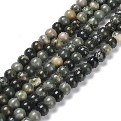 Natural Wood Lace Stone Beads Strands