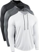 CADMUS Outdoorfun Men's Running Shirts Workout Long Sleeve Shirts for Hiking, Fishing, Gym Hoodies