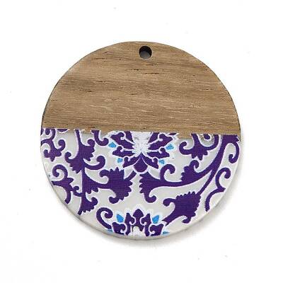 Printed Resin & Wood Pendants
