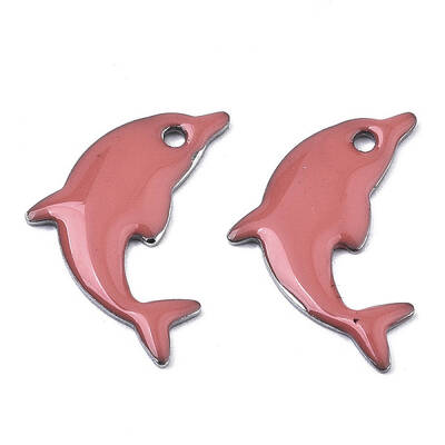 201 Stainless Steel Enamel Pendants