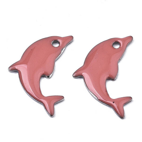 201 Stainless Steel Enamel Pendants