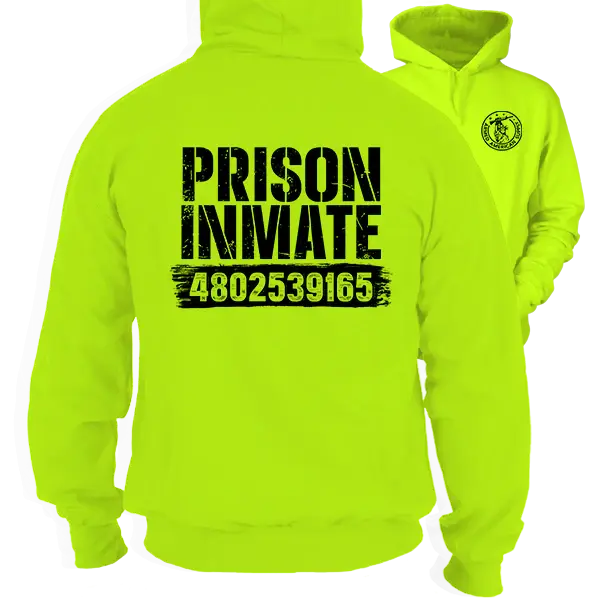 Prison Inmate - Safety Yellow Hi-Vis Hoodie Workwear