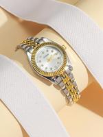 Women's Fashion Round Dial Quartz Watch, Fashion Watch for Party, Daily Clothing Decor, Trendy All-match & Exquisite Watch fo...