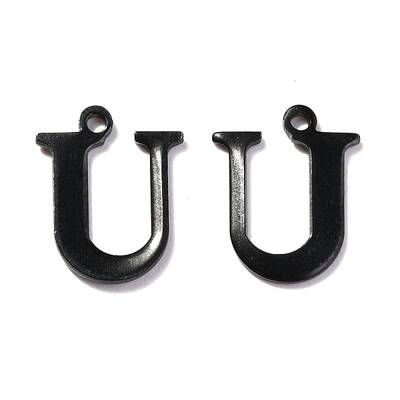 304 Stainless Steel Alphabet Charms