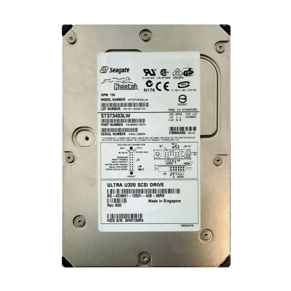 C3691 Dell 73GB Ultra-320 SCSI 15000 3.5-inch 8MB Hard Drive