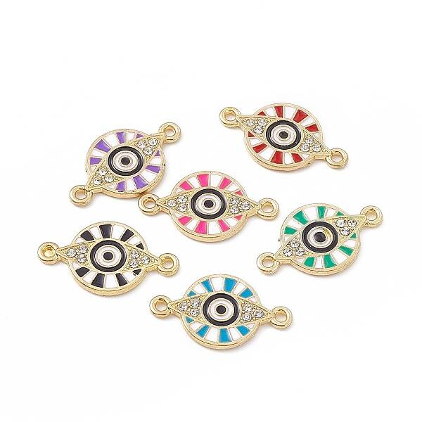 Alloy Crystal Rhinestone Connector Charms