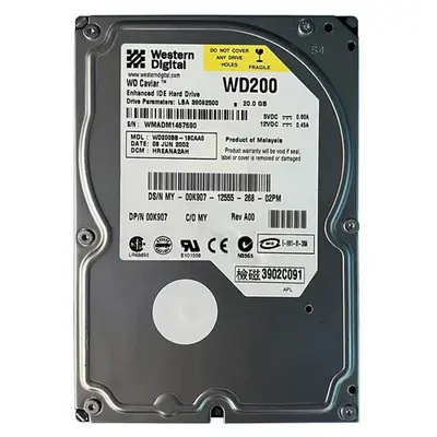 WD200 Western Digital Caviar 20GB 7200RPM IDE Ultra ATA/100 (ATA-6) 2MB Cache 3.5-Inch Hard Drive