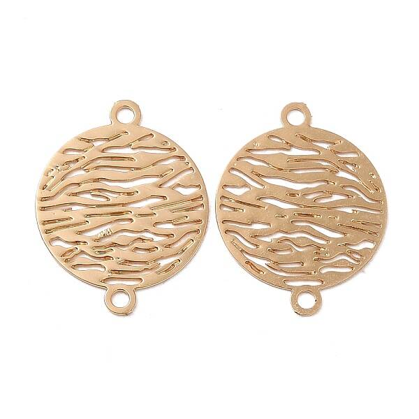 Rack Plating Brass Connector Charms