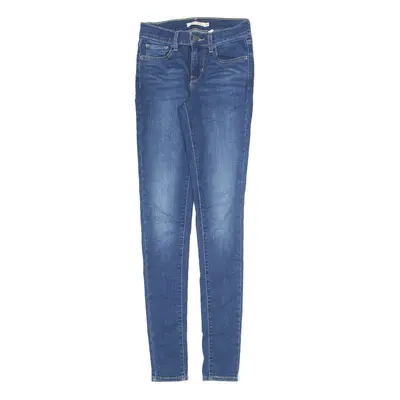 LEVI'S 710 Jeans Blue Denim Slim Skinny Stone Wash Womens W24 L32