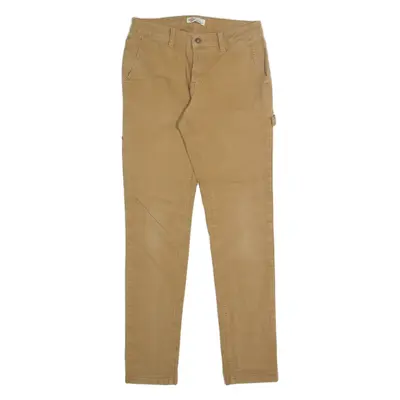 DICKIES Carpenter Womens Trousers Beige Regular Tapered W28 L30