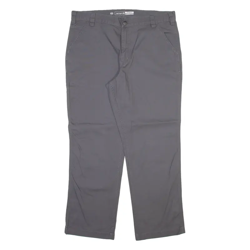 CARHARTT Mens Trousers Grey Relaxed Straight W38 L30