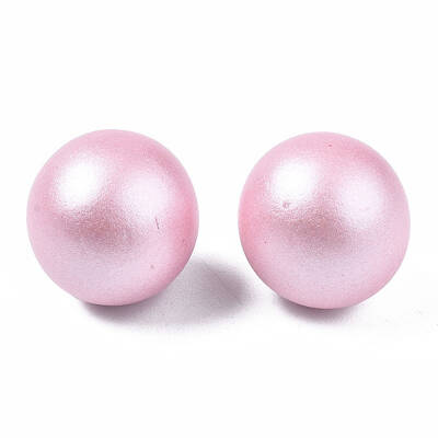Painted Round Schima Wood Earrings for Girl Women