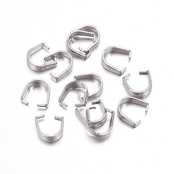 Tarnish Resistant 304 Stainless Steel Snap on Bails