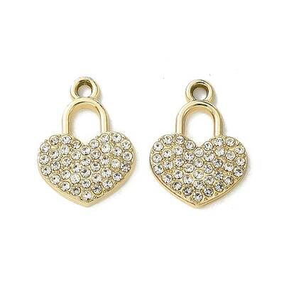 UV Plating Alloy Rhinestone Pendants