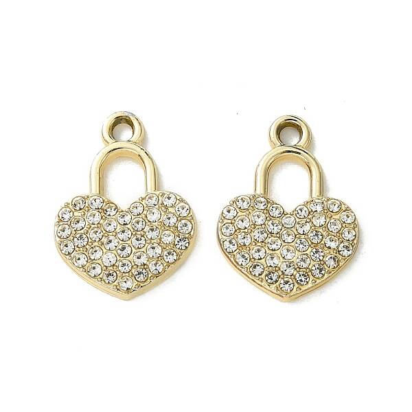 UV Plating Alloy Rhinestone Pendants