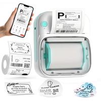 Portable Label Printer, Wireless Small Label Printer, Portable Thermal Printer, Photo Label Printer for Small Businesses, Off...