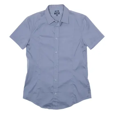 ARMANI JEANS Girls Plain Shirt Blue L