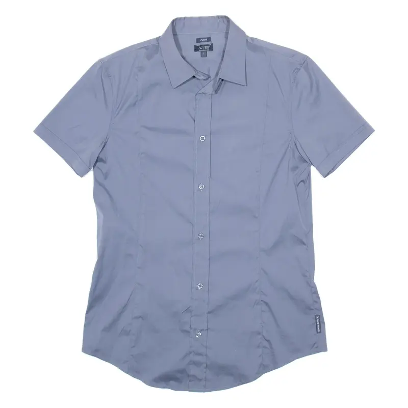 ARMANI JEANS Girls Plain Shirt Blue L