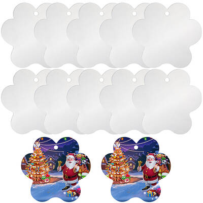 20Pcs Transparent Blank Acrylic Pendants