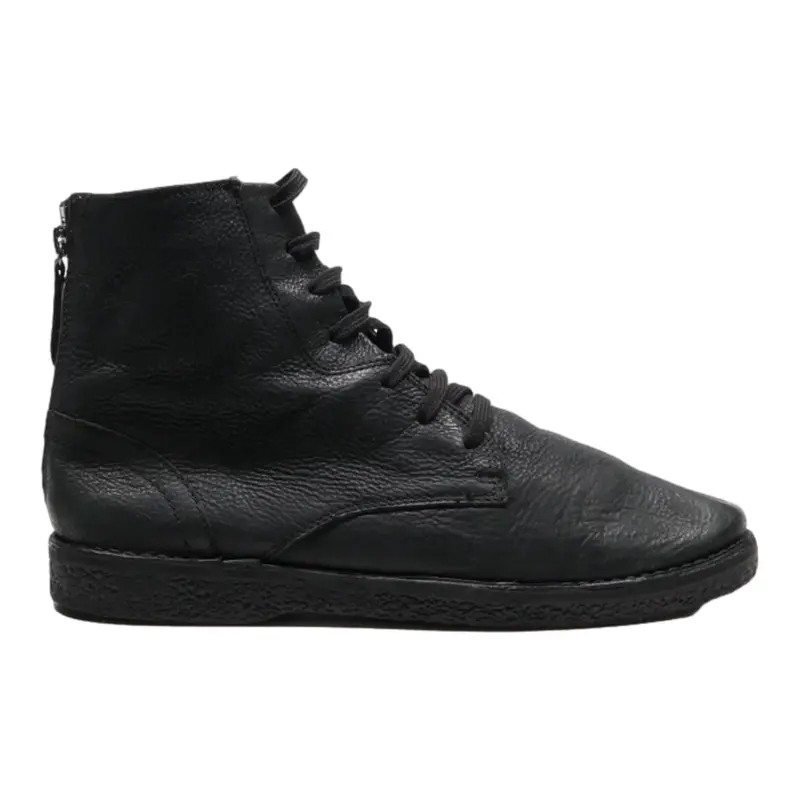 GEOX Ankle Boots Black Leather Mens UK 6.5