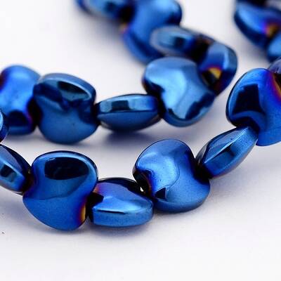 Electroplate Non-magnetic Synthetic Hematite Bead Strands