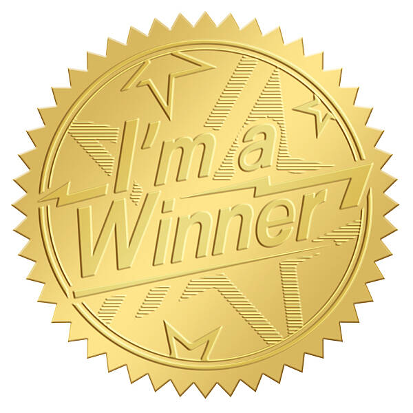 Self Adhesive Gold Foil Embossed Stickers