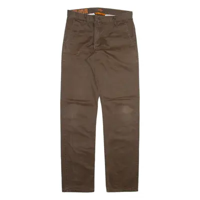 DOCKERS Mens Trousers Brown Slim Straight W31 L34