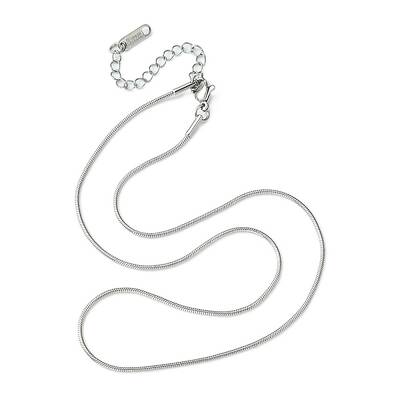 304 Stainless Steel Round Snake Chain Necklace for Men Women