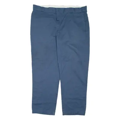 DICKIES Mens Trousers Blue Regular Tapered W42 L30