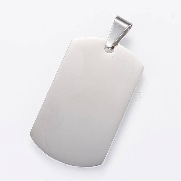 Tarnish Resistant 304 Stainless Steel Stamping Blank Tag Pendants
