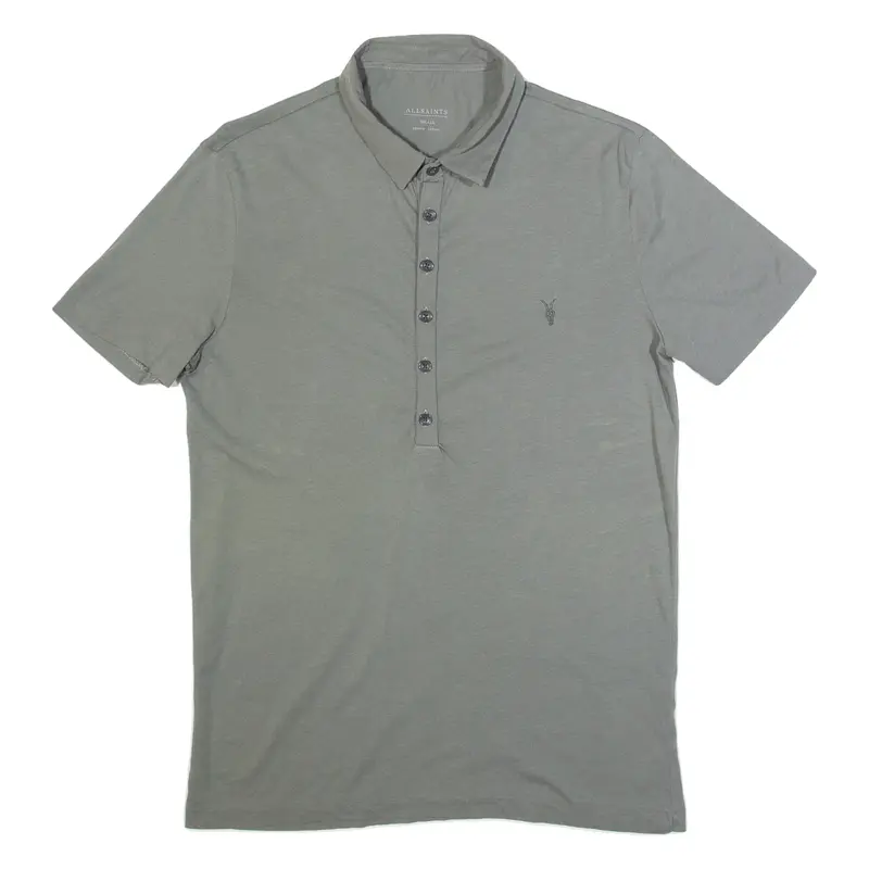 ALL SAINTS Velop Mens Polo Shirt Grey S