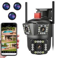 360° Rotatable Security Camera, Wireless Outdoor Security Camera, Outdoor Security Camera with 2-Way Talk & Color Night Visi...