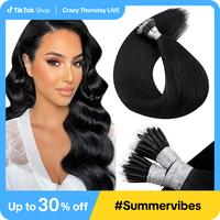 LaaVoo Nano Ring Hair Extensions Human Hair Nano Beads Extensions Nano Tip 50 Gram Summervibes