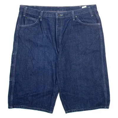 DICKIES Womens Denim Shorts Blue Loose 2XL W40