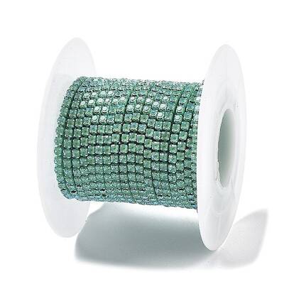 Iron Rhinestone Glass Cup Chain