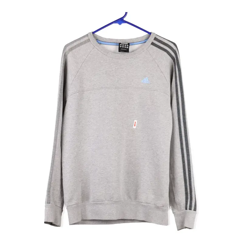 Adidas Sweatshirt - Medium Grey Cotton Blend