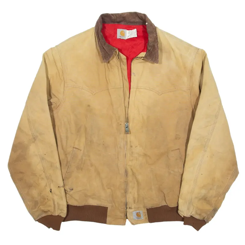 CARHARTT Workwear Canvas Jacket Beige Mens 2XL