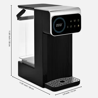 Susteas Instant Hot Water Dispenser – 5 temp settings (32°F-212°F), 3 capacities (100ml/250ml/400ml), 3L tank, child safe...